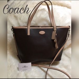 🌹NWOT🌹AUTHENTIC🌹COACH METRO LEATHER TOTE🌹W BAG